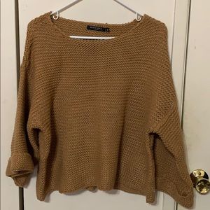 Shein Mustard Boatneck Sweater size XS